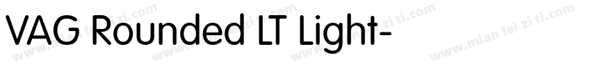 VAG Rounded LT Light字体转换